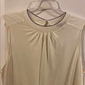NWT Banana Republic Cream Sleeveless Top
